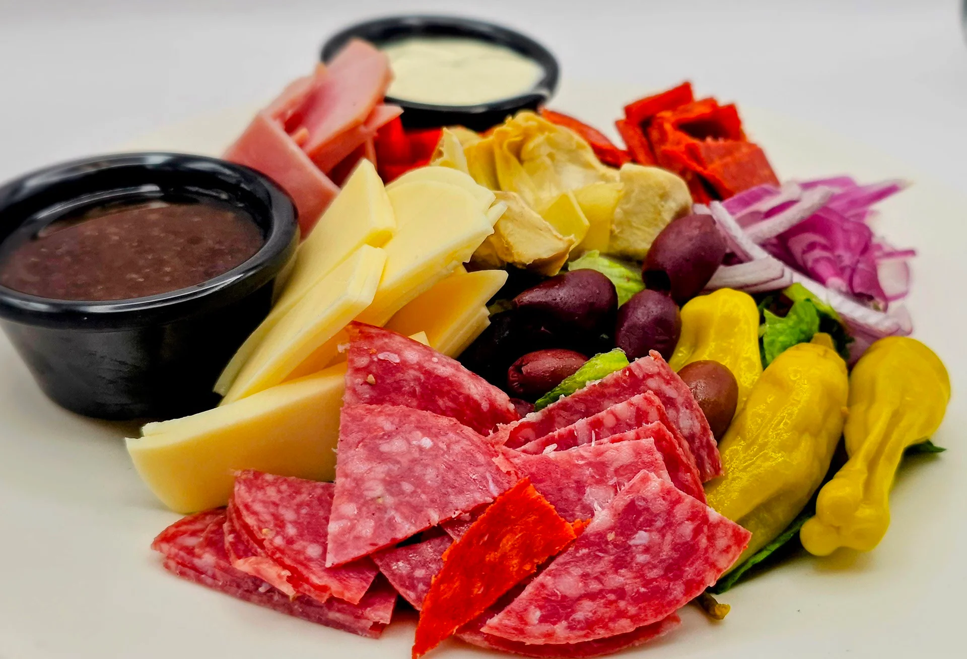 Antipasto platter at Sole Mio