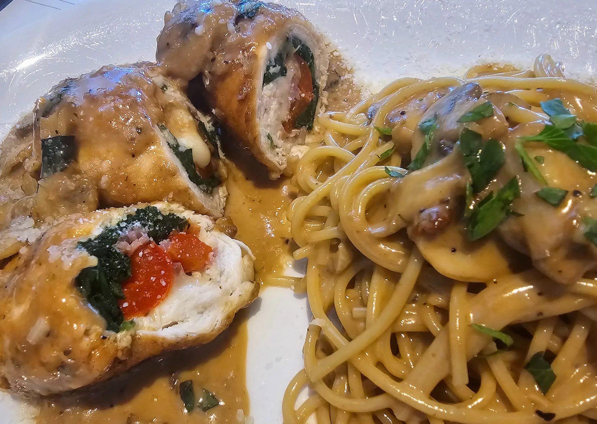 Chicken Rollatini at Sole Mio Kitchen and Bar